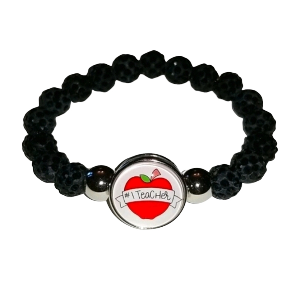Handcrafted #1 Teacher Bracelet